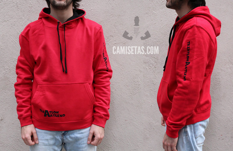 sudaderas estampadas bicolores