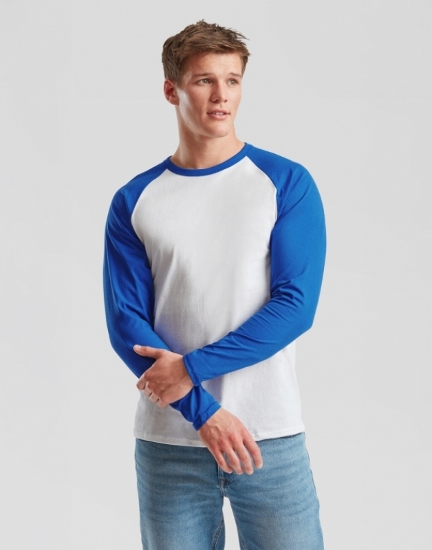 Fotos de Camisetas Fruit-of-the-Loom Baseball manga larga