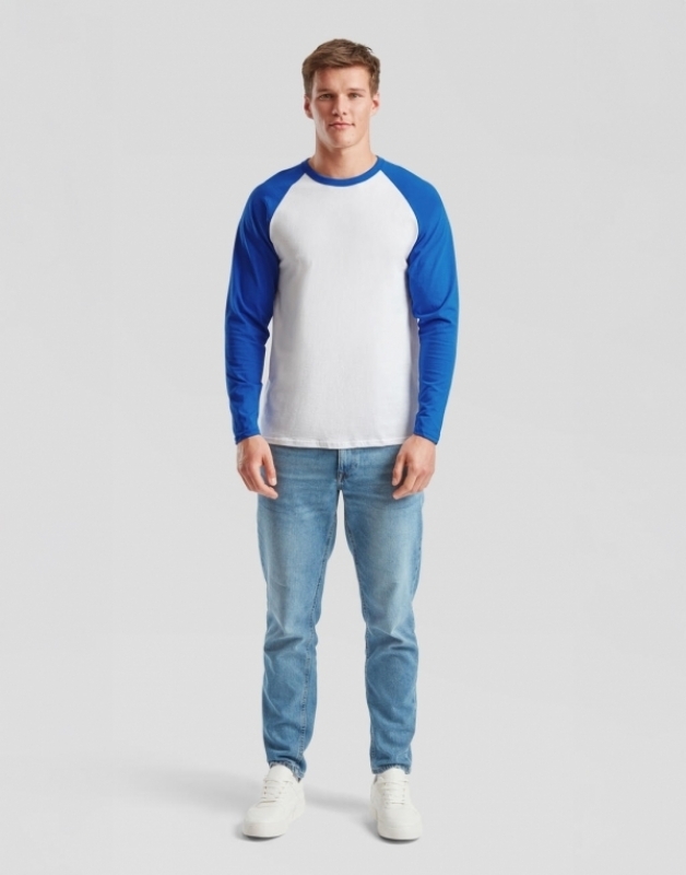 Fotos de Camisetas Fruit-of-the-Loom Baseball manga larga