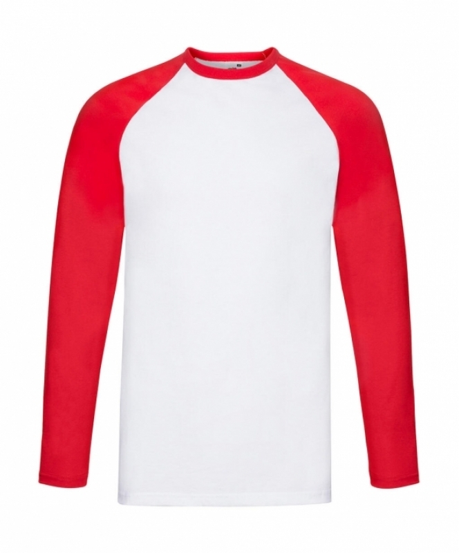 Fotos de Camisetas Fruit-of-the-Loom Baseball manga larga