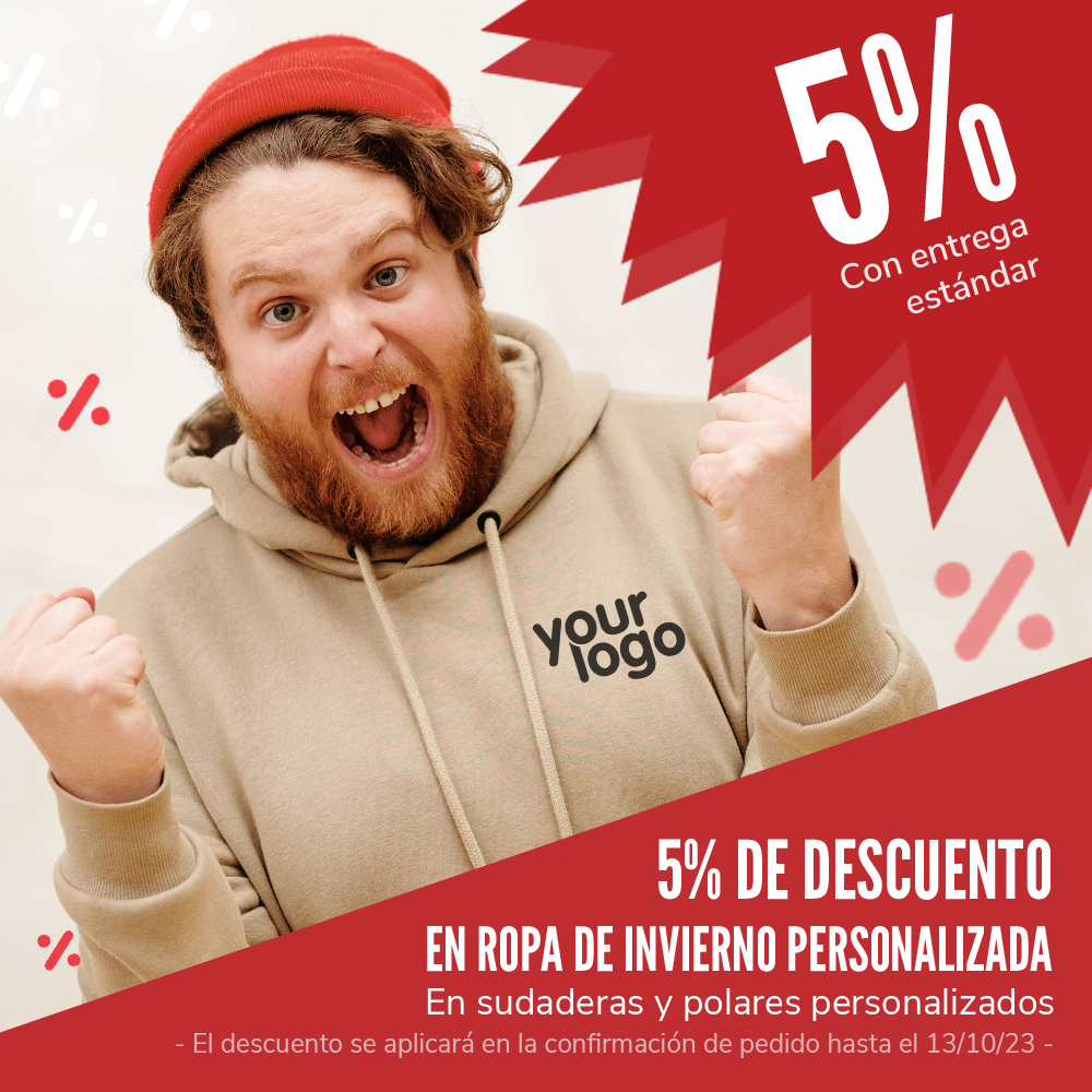 Descuento en ropa personalizada de invierno