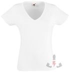 Camiseta Camisetas Fruit-of-the-Loom Value Cuello V Lady 61-398-0