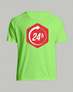 Camiseta Camisetas PromoBasic-24h Camiseta deportiva infantil de color 24H TSPORT-K-C