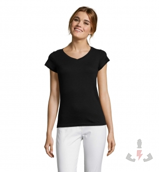 Camiseta Camisetas Sols Moon Cuello V 11388