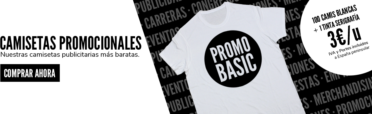 Camisetas blancas para eventos y promos