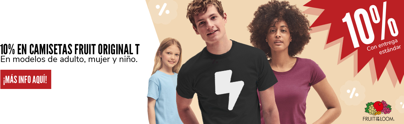 Descuento de camisetas Fruit of the Loom Original